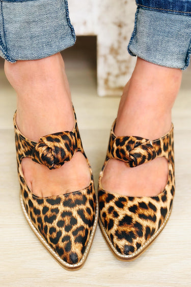 Corky's Knot Gonna Happen Heeled Mule - Leopard