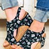 Corky's Carley Wedge - Black Floral