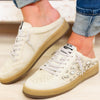 Aloka Crystal Mule Sneakers - Off White