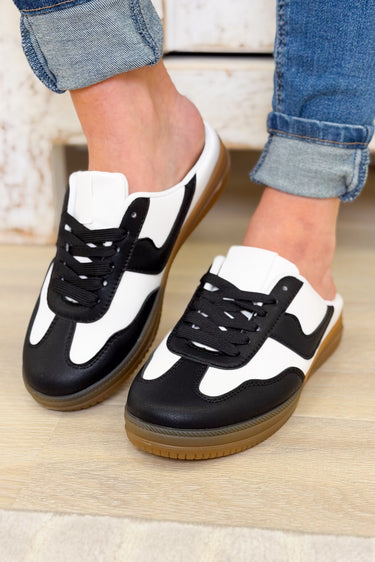 Gana Slip On Mule Sneakers - Black