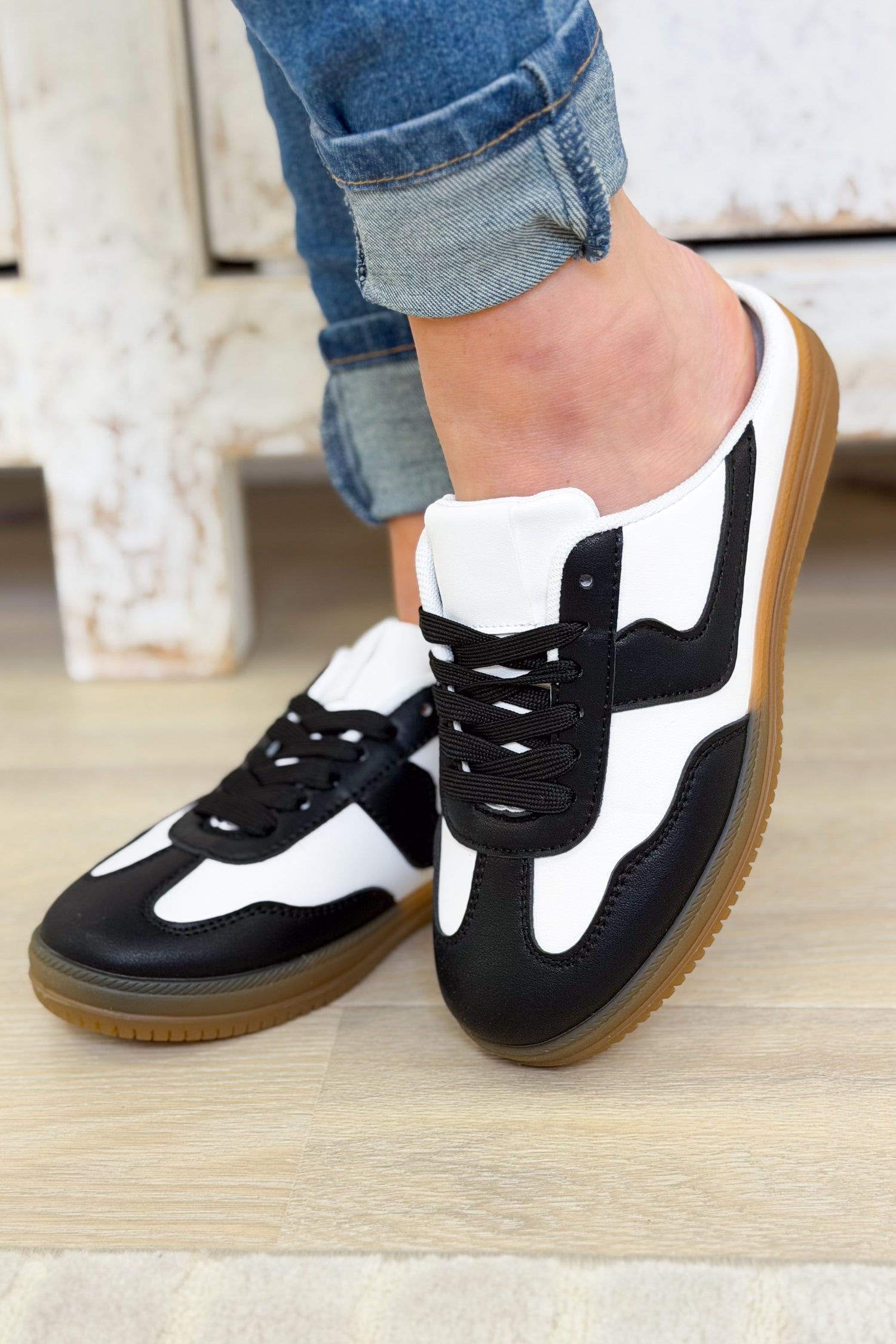 Gana Slip On Mule Sneakers - Black