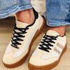 Direct Double Stripes Design Sneakers - Cream Leopard