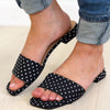 Corky's Our Lil Secret Sandals - Black White Polka Dots