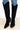 Wilde Tall Western Block Heel Boots - Black Suede