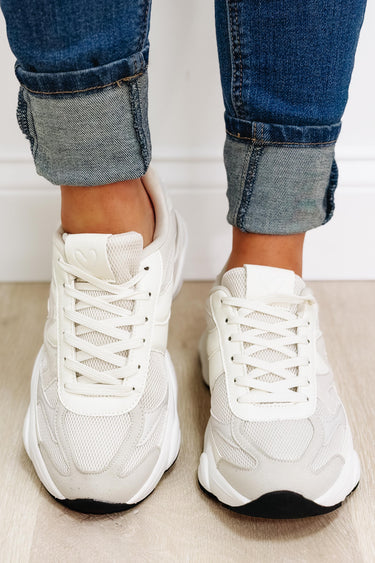 Global Chunky Modern Sneakers - Beige