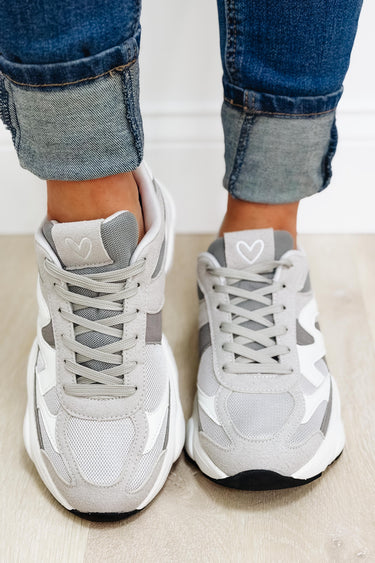 Global Chunky Modern Sneakers - Grey