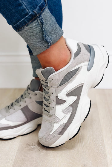 Global Chunky Modern Sneakers - Grey