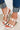 Malia Gold Embellish Block Heels - White
