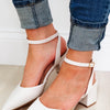 Gabbie Ankle Straps Pumps - Ivory