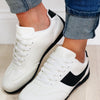 Estella Casual Vintage Sporty Sneakers - White Black