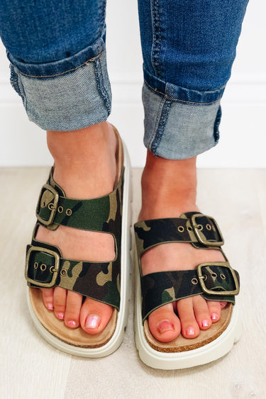 Corky's Rumor Has It Platform Sandals - Camo