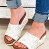 Vivi Platform Slide Wedge Sandal - Gold