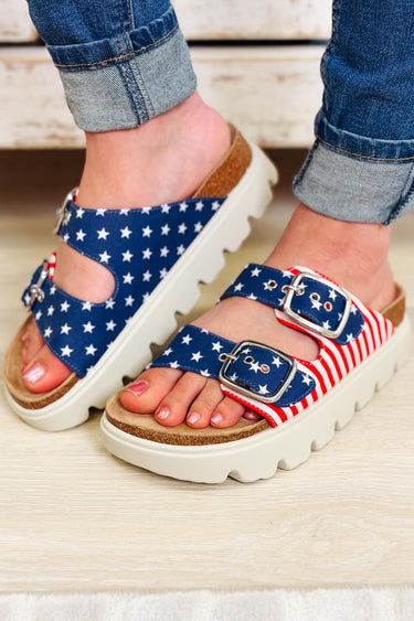 Corky's Rumor Has It Platform Sandals - Americana