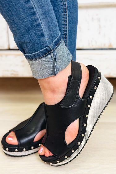 Corky's For Keeps Platform Sandals - Black Combo 2