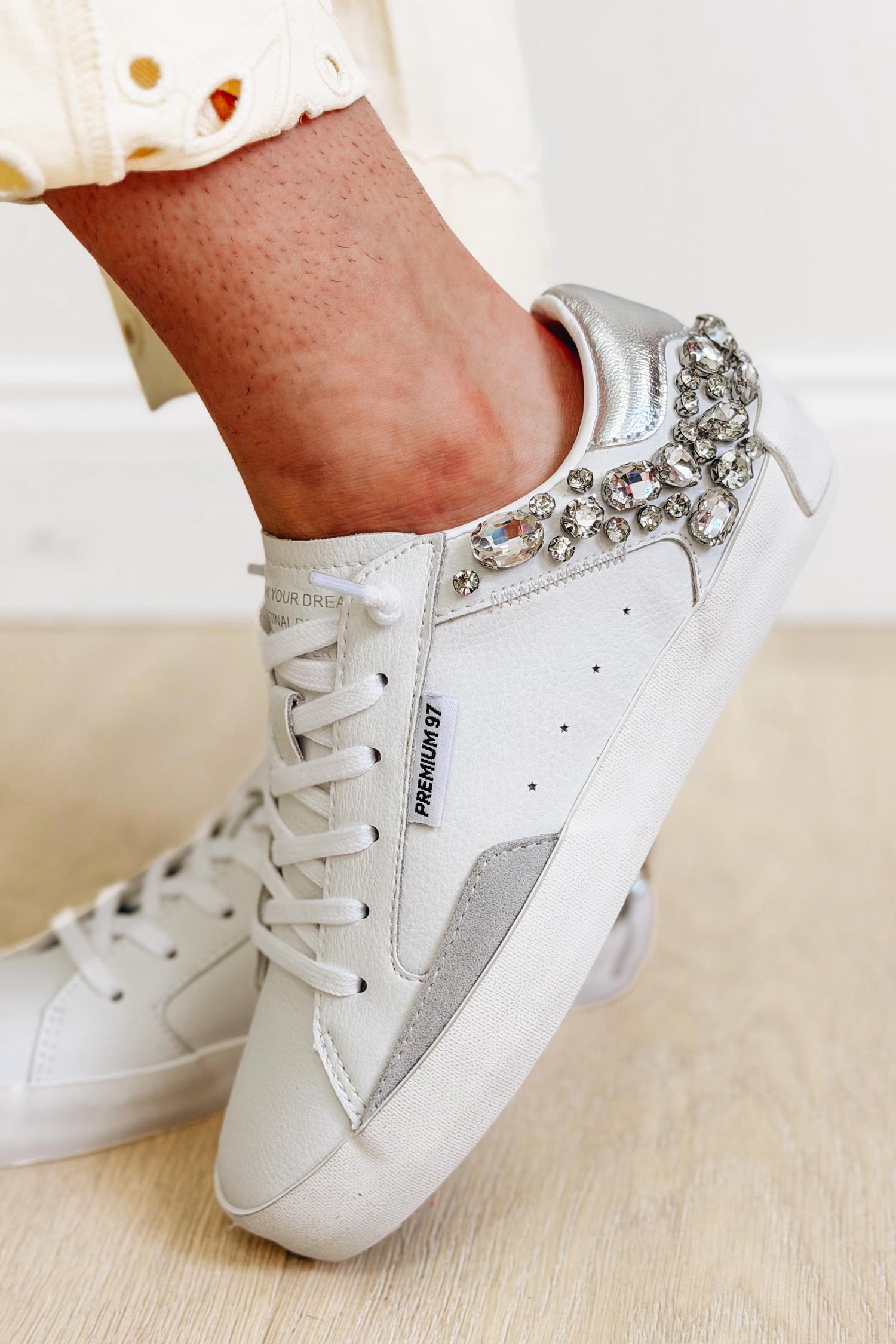 Vintage Havana Premium Sneakers - White Grey