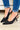 Viva Mesh Slingback Kitten Heels - Black