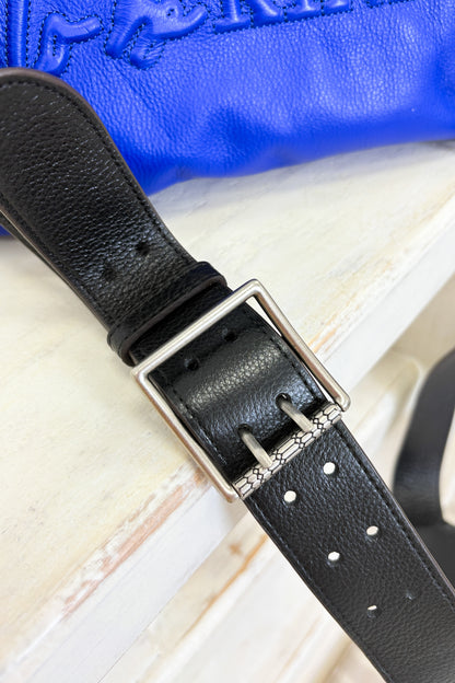 Fairest Of Them All Triple Entry Satchel - Cobalt