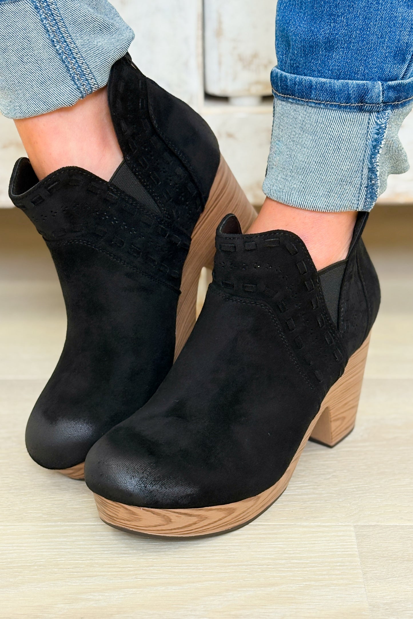 Pam Heeled Booties - Black