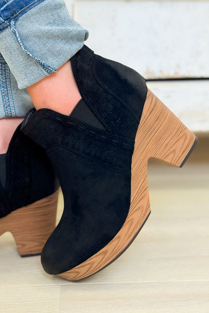 Pam Heeled Booties - Black