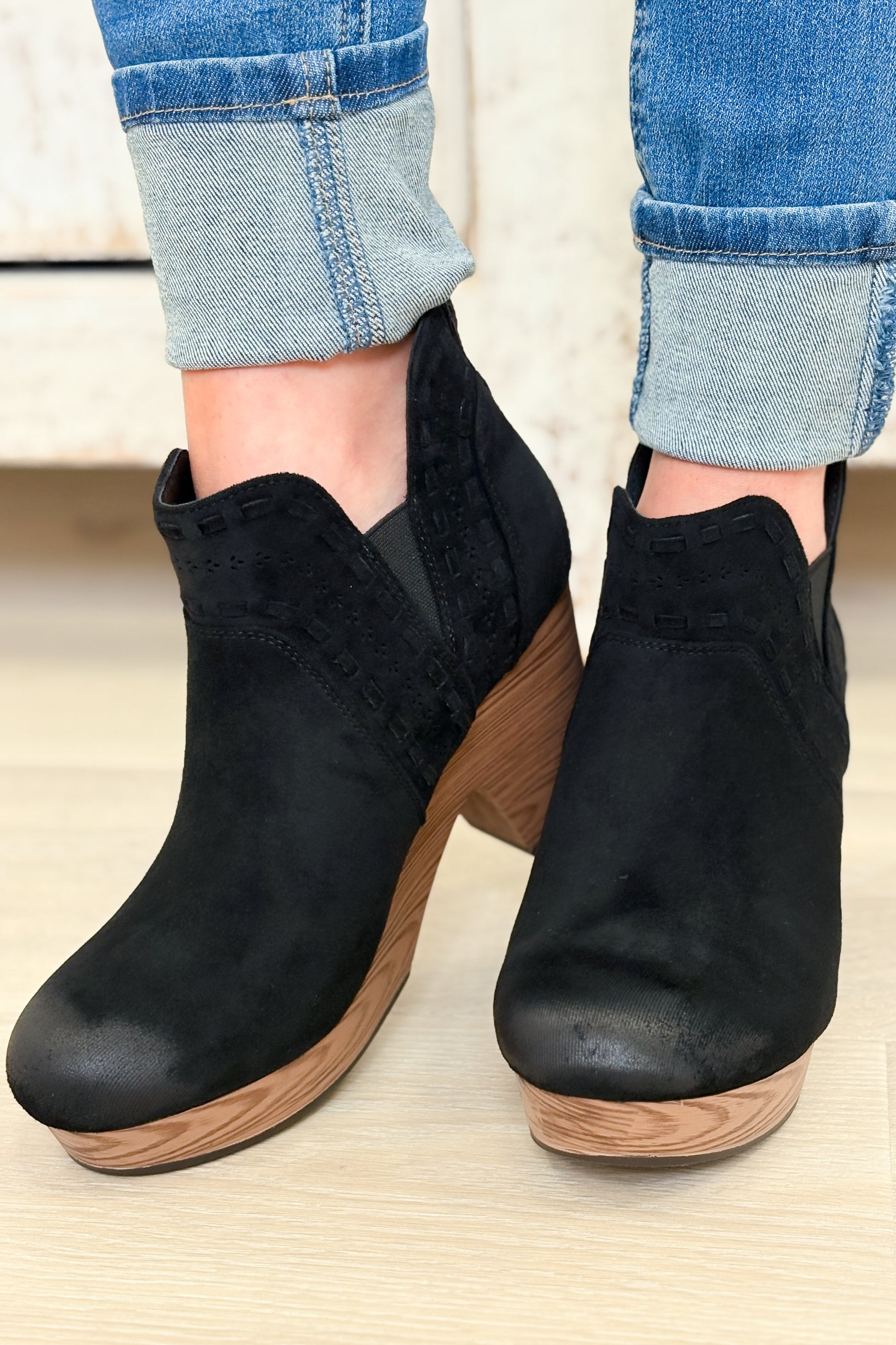 Pam Heeled Booties - Black