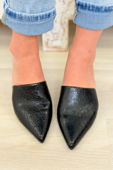 Garret Heel Mules - Black