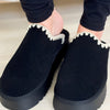 Biscotti Sherpa Platform Slip Ons - Black