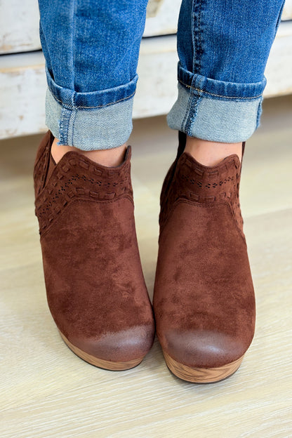 Pam Heeled Booties - Brown