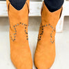 Pandora Vintage Western Booties - Tan
