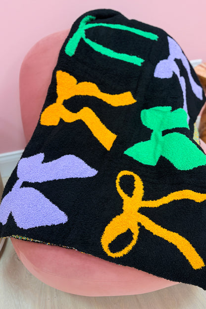 Bow Bewitched Blanket - Black