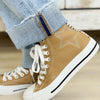 Celia Star Embroidered Sneakers - Mocha