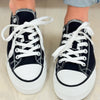Lizzy Semi Platform Low Sneakers - Black