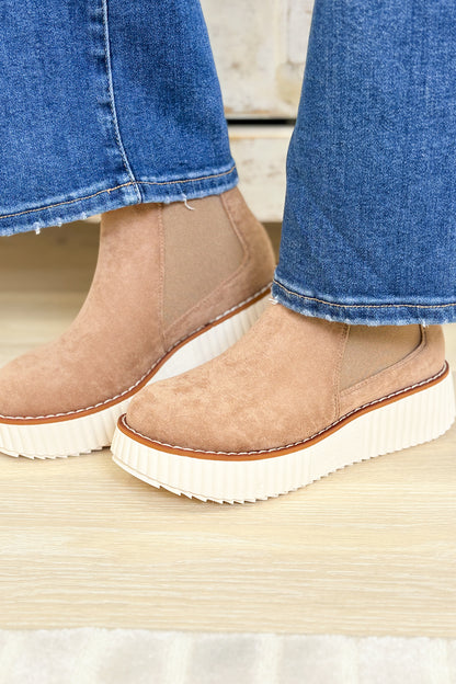 Sweet Platform Ankle Boots - Taupe