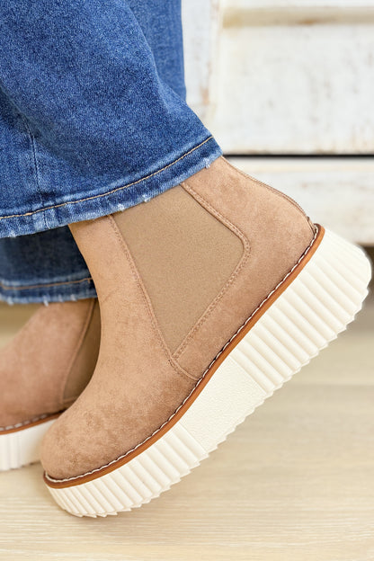 Sweet Platform Ankle Boots - Taupe