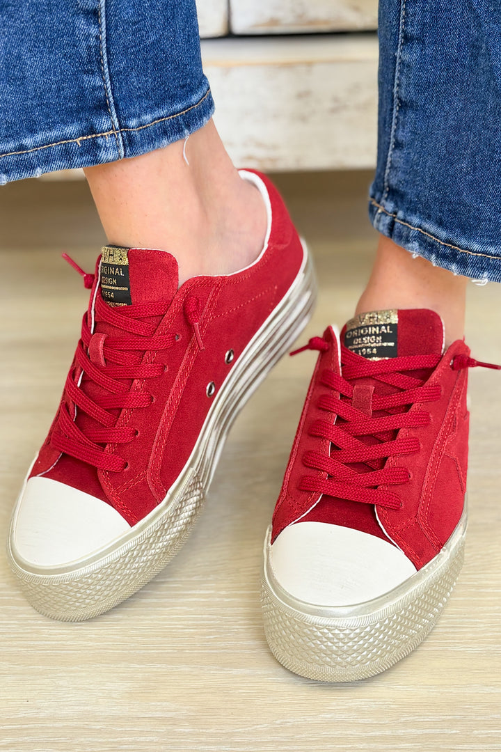 Vintage Havana Amaze Sneakers - Red Suede