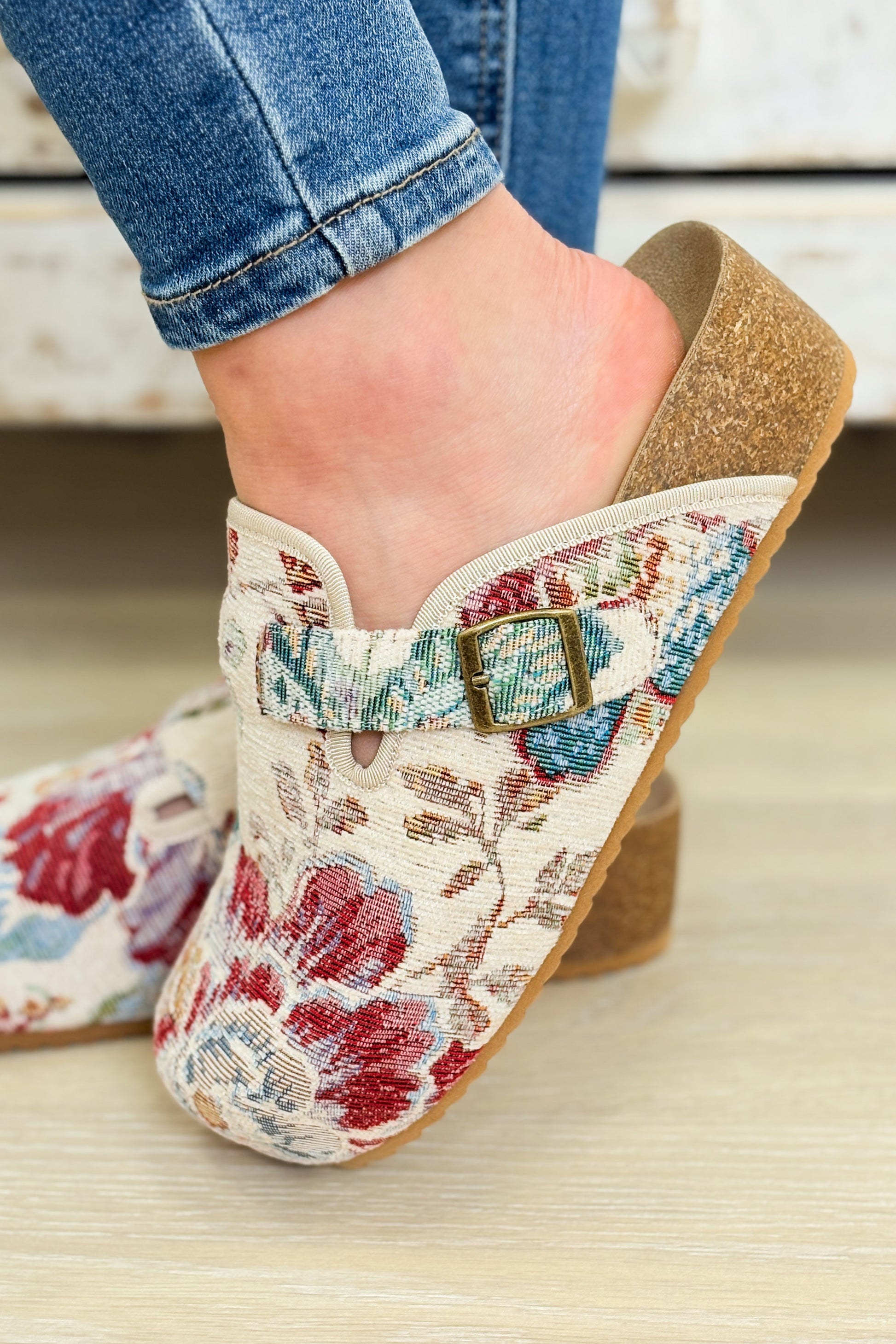 MIA Qwest Mule Shoes - Beige Taupe