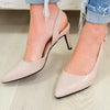 Roxie Pointed Heels - Nude