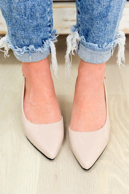 Roxie Pointed Heels - Nude