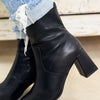 Cachet Block Heel Ankle Booties - Black