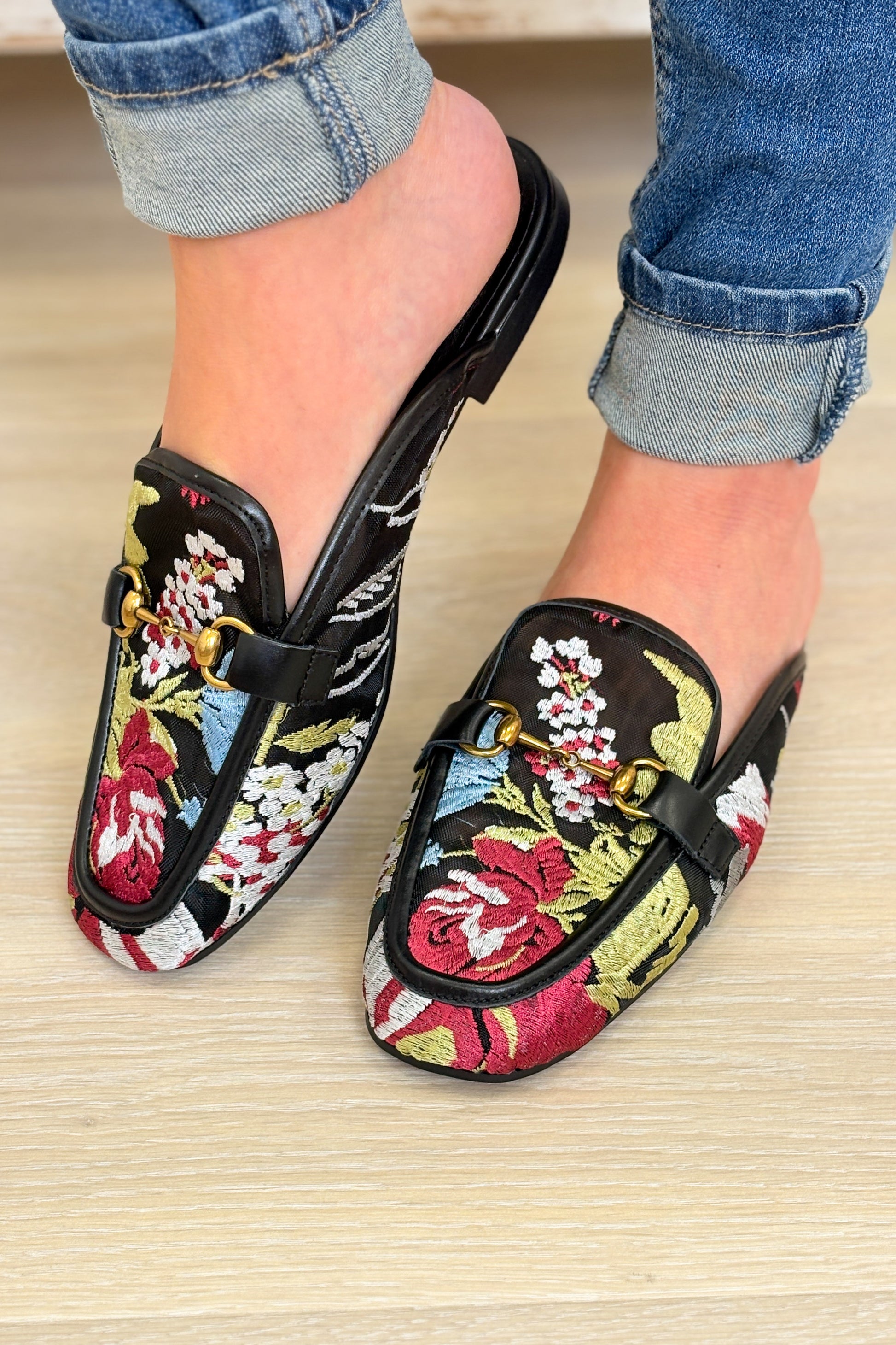 MIA Bouquet Flats - Clear Black