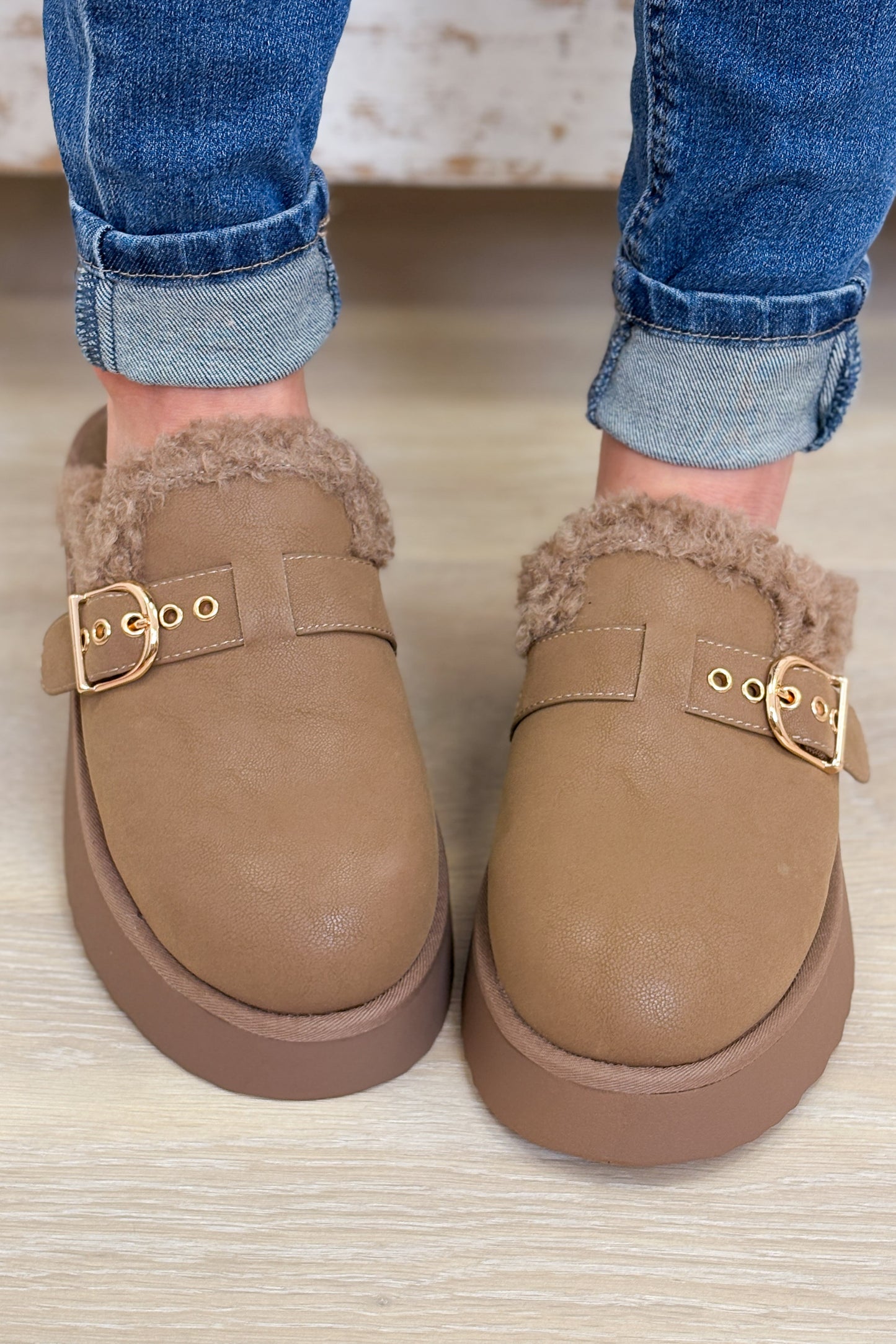 MIA Sugary Platform Mule - Taupe