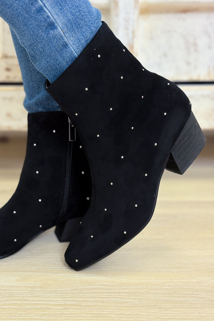Corky's Such A Tease Boots - Black Faux Suede