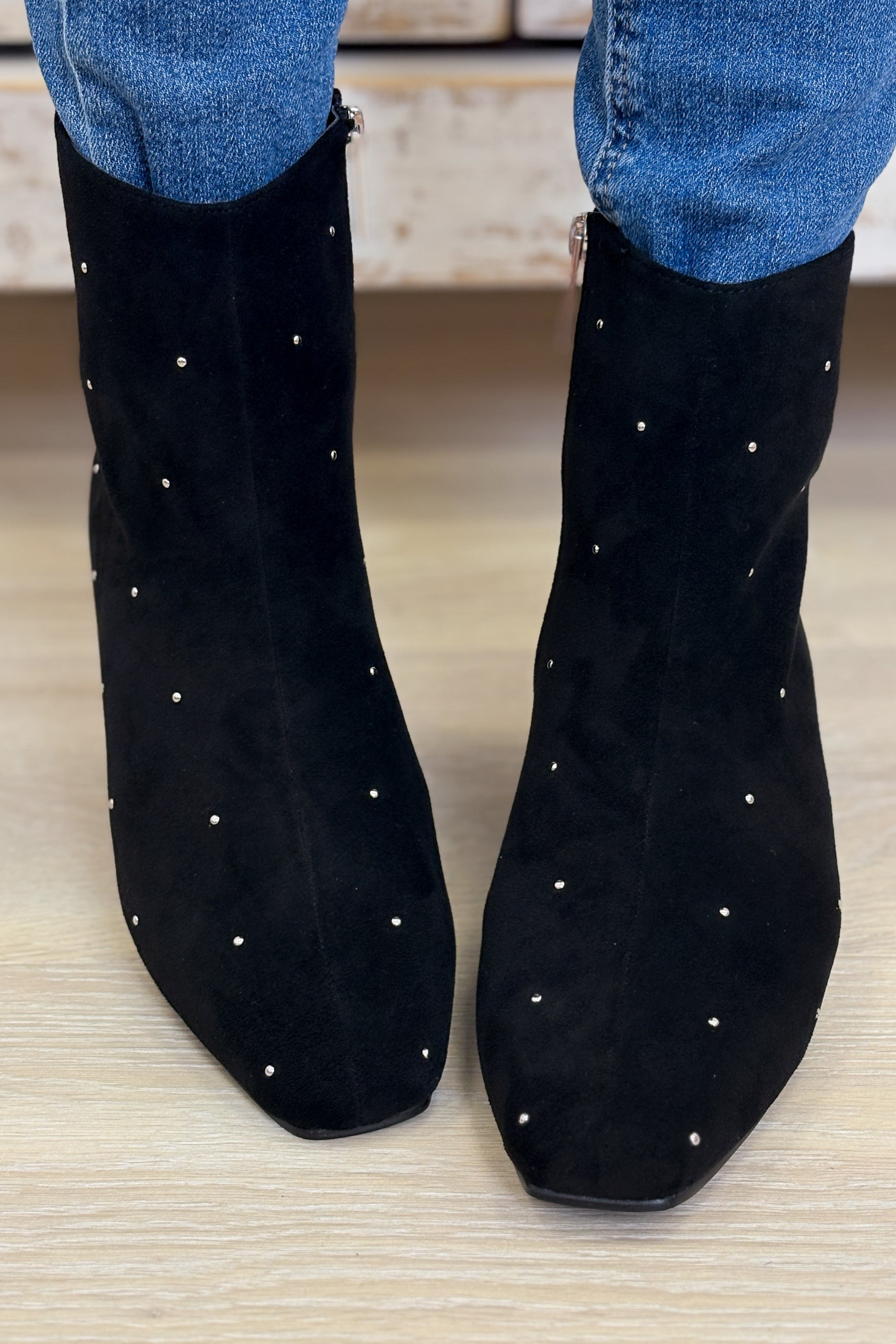 Corky's Such A Tease Boots - Black Faux Suede