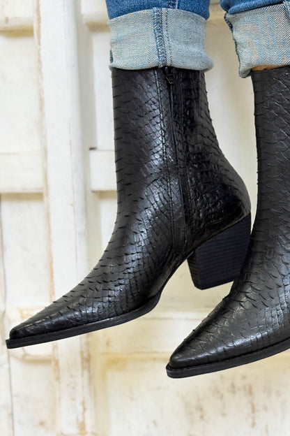 Caty Anklet Booties - Black