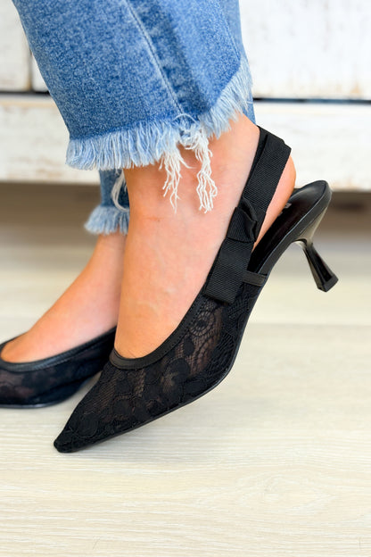 MIA Naida Shoes - Black Lace