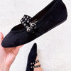 Corky's All Eyes On Me Flats - Black Faux Suede