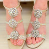 Best Ella Rhinestone Heels  - Champagne