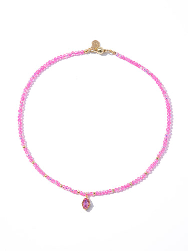 I Want It That Way Necklace - Neon Pink