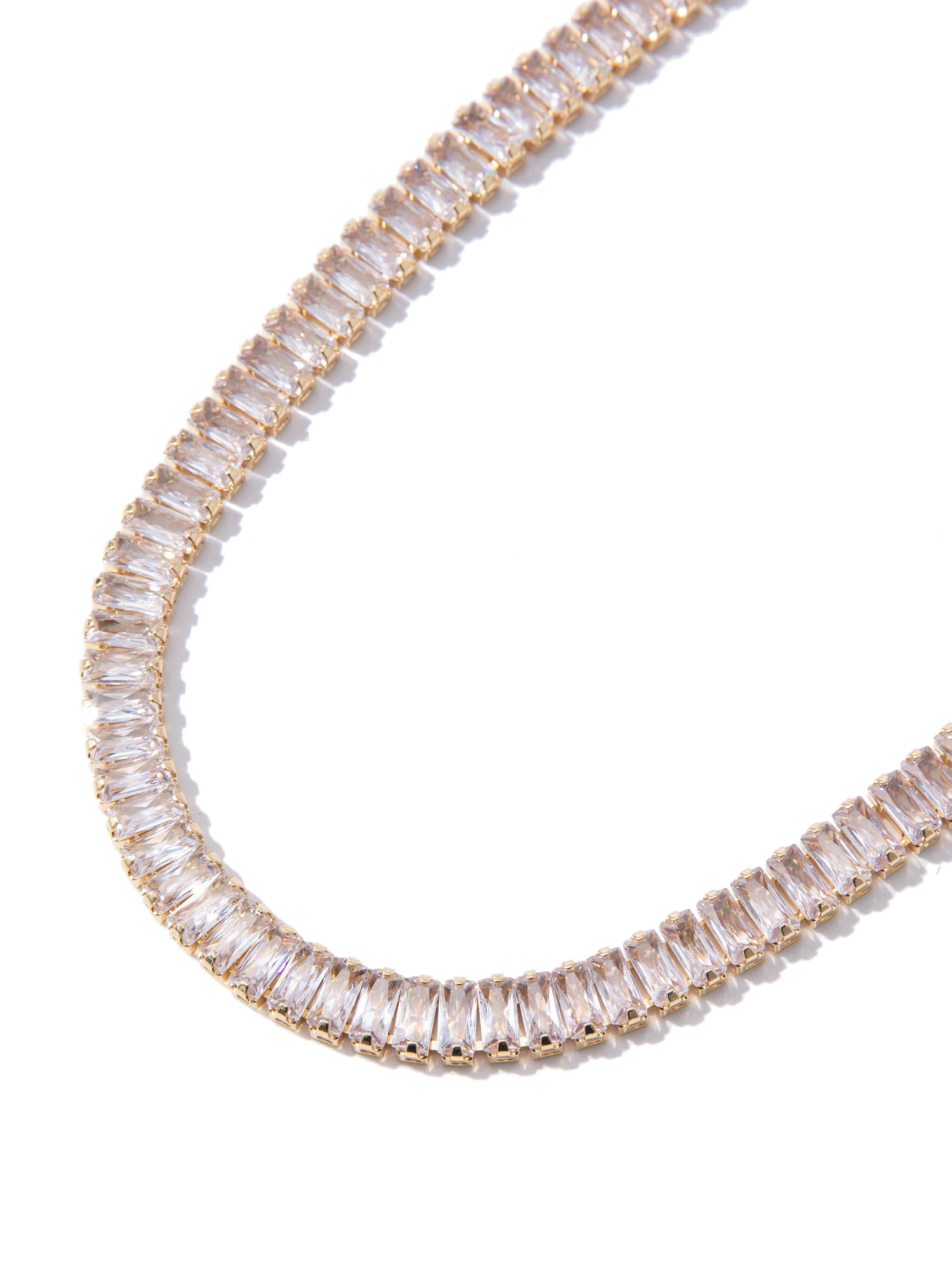 I Will Follow Necklace Large - White