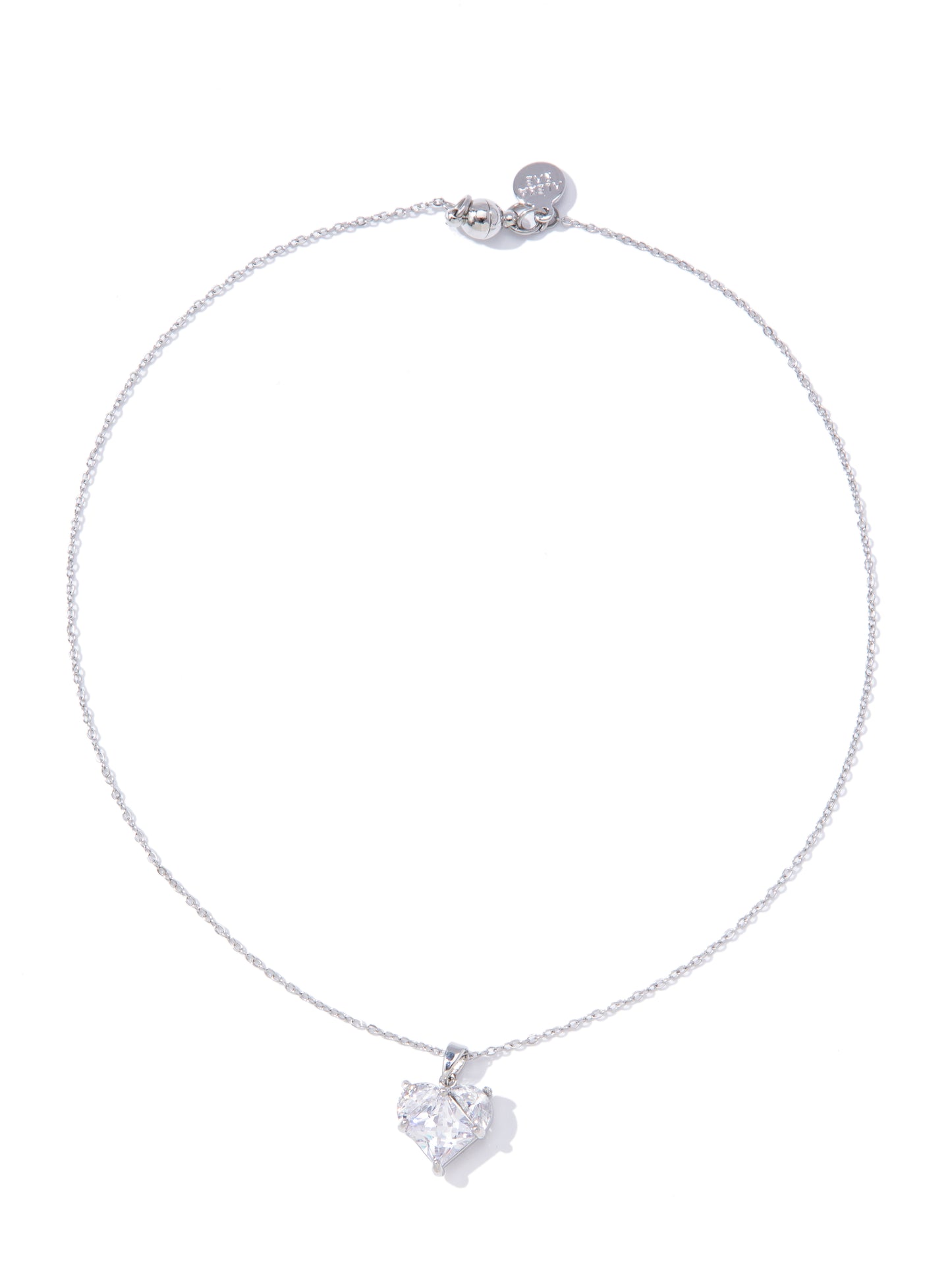 Iconic Love Necklace - Silver Clear