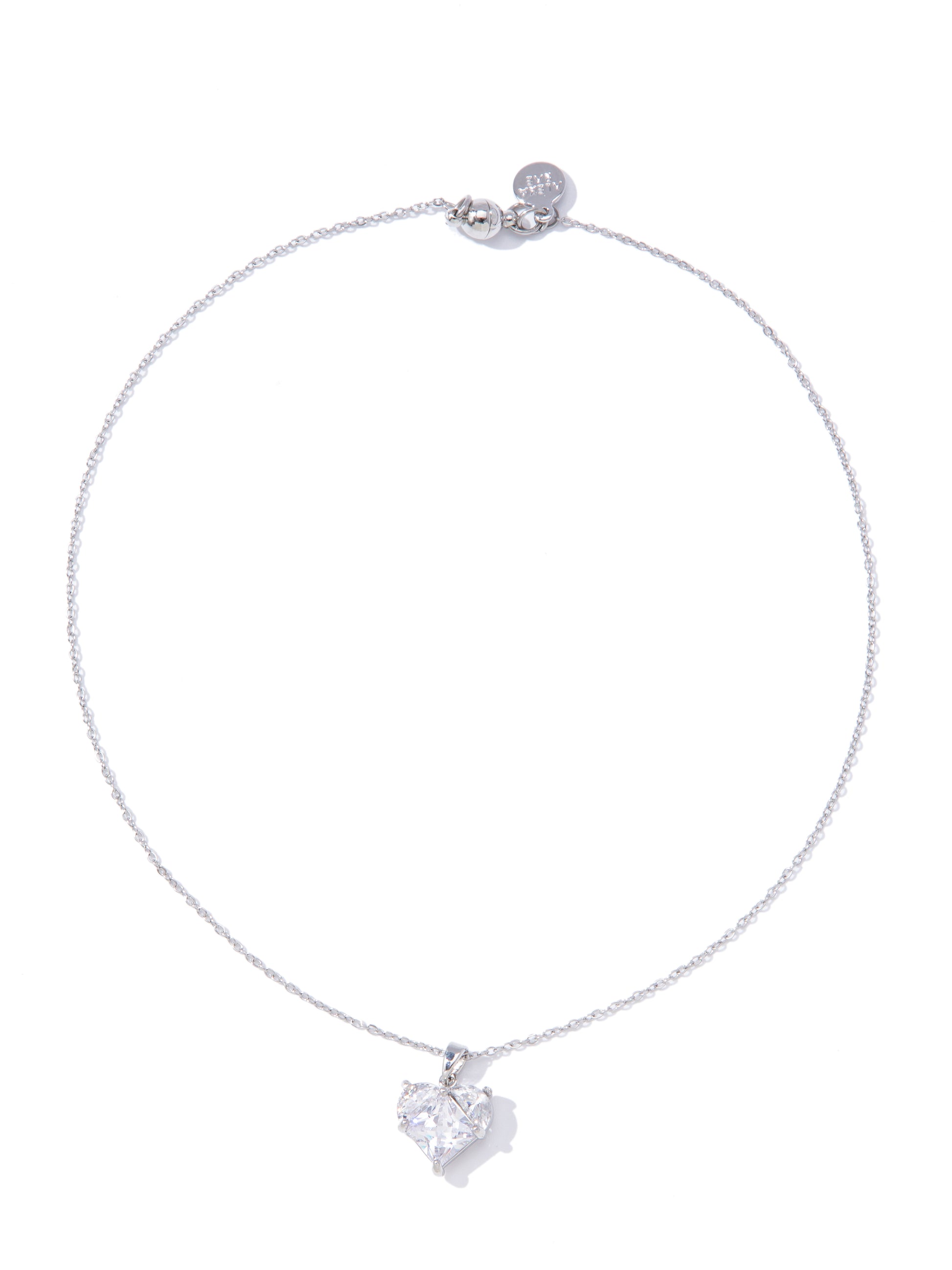 Iconic Love Necklace - Silver Clear